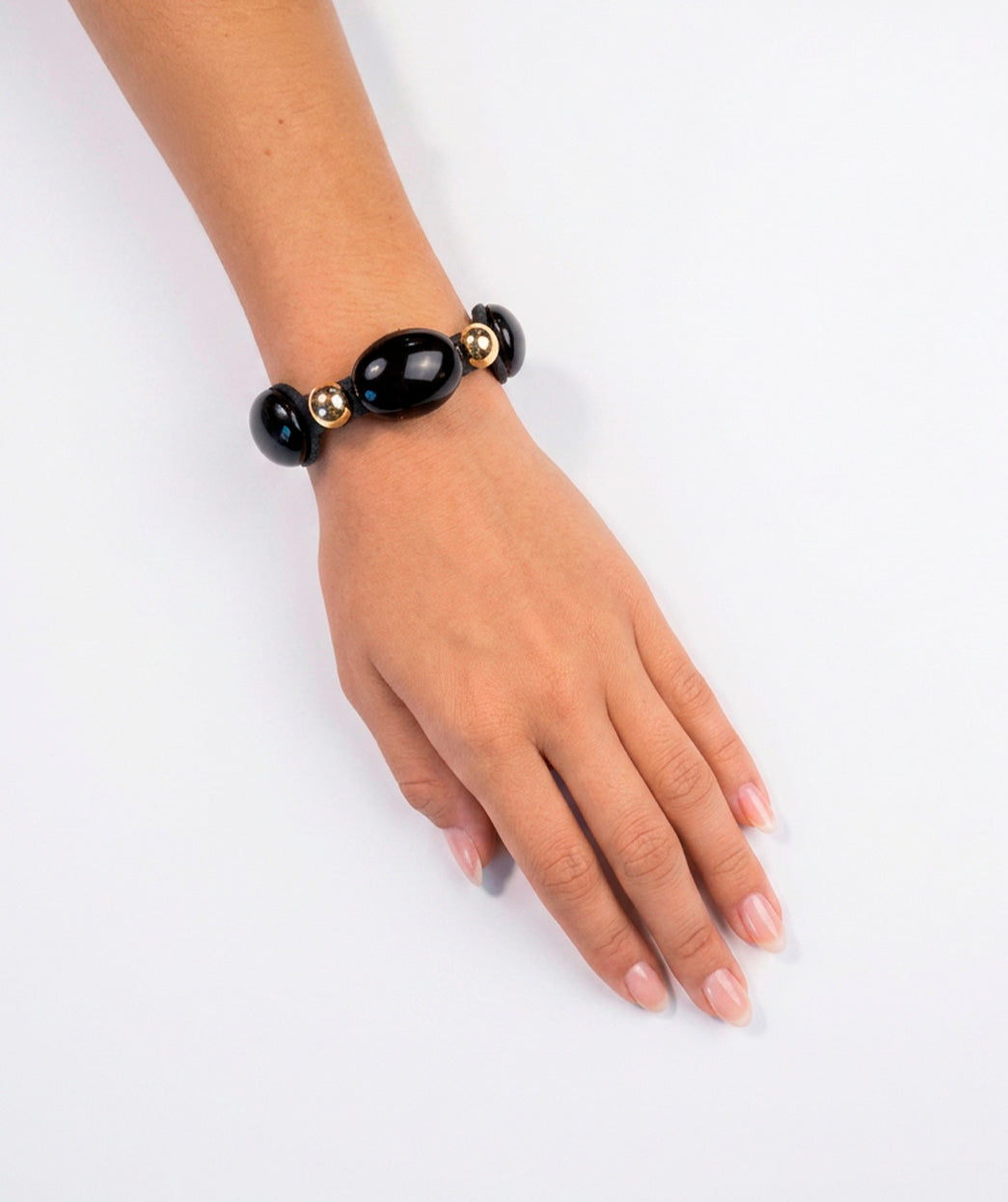 PULSERA PIEDRAS NEGRO