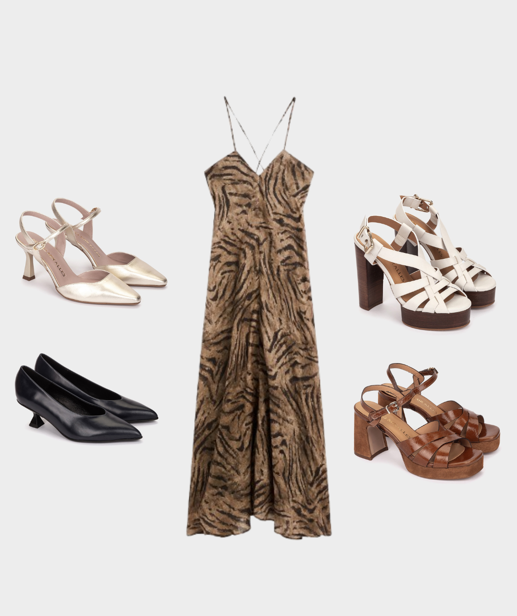 DESCUBRE CÓMO COMBINAR UN VESTIDO ANIMAL PRINT CON ZAPATOS