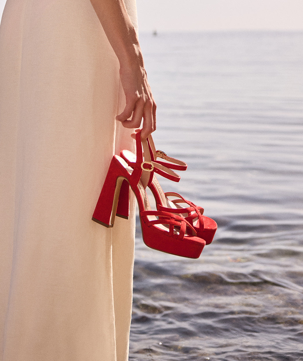 Block heel Ante Rojo