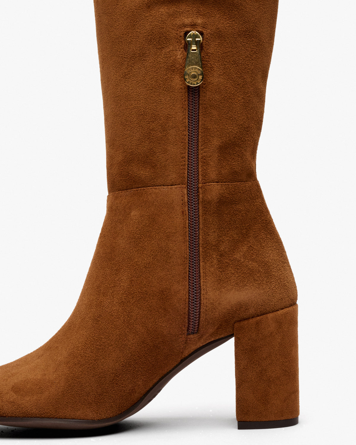 Detailansicht Rauleder-Stiefel Tabako