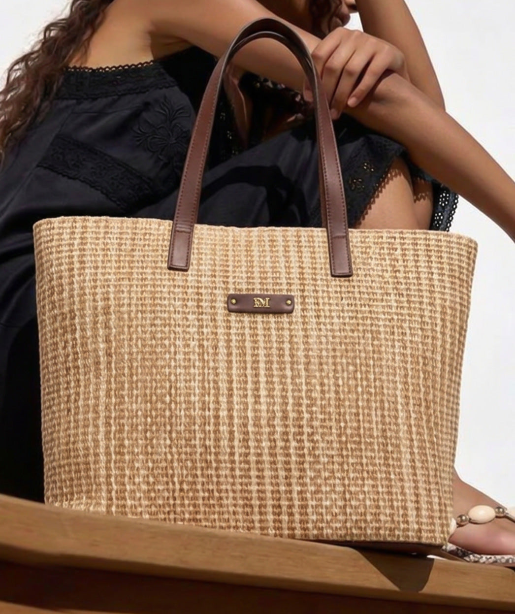RAFIA IBIZA MULTI TAUPE