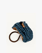 FLOR RAFIA NUDE/NEGRO